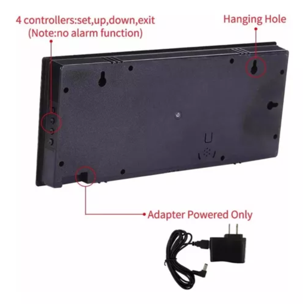 Miniatura 2 de Reloj Led Digital Calendario-Pared